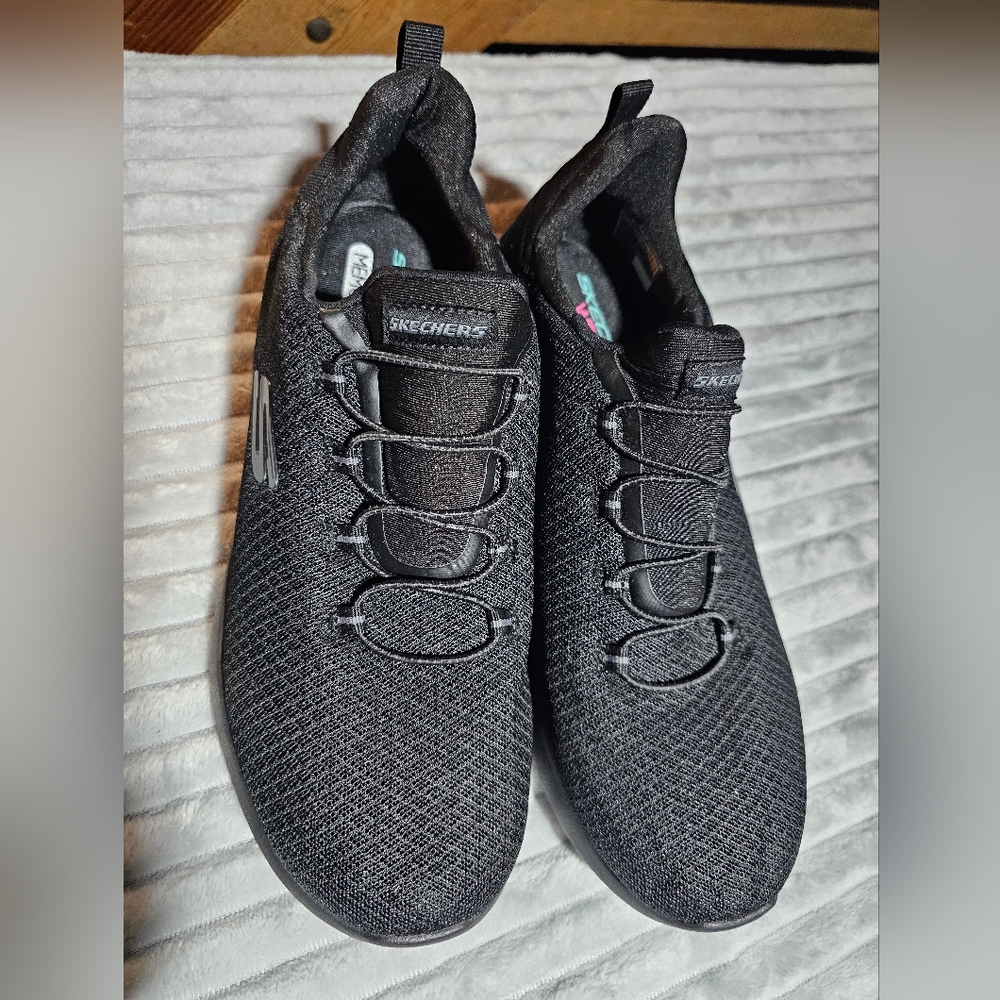 Skechers Black Athletic Shoes